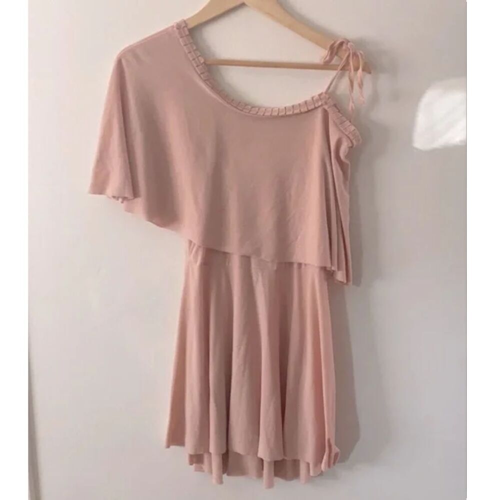 Free People Beach Cold Shoulder Pink Dress X-Small